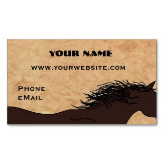 Western Horse Silhouette Business Cards
