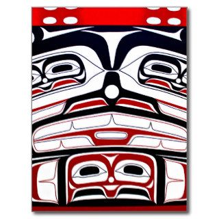 Northwest Coast Native American Tribal Ethnic Postcards