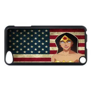 Popular Cartoon Wonder Woman Hard Plastic Ipod Touch 5 Case Back Protecter Cover COCaseP 8 Cell Phones & Accessories