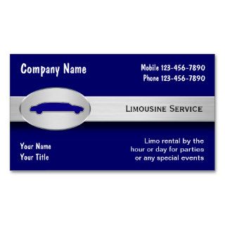Limousine Service Business Cards