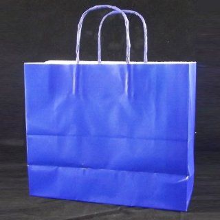 Bulk All Occasion Solid Color Paper Handle Gift Bags, Dark Blue, 10" Wide x 8.375" High x 4" Deep, Case of 72 Bags  