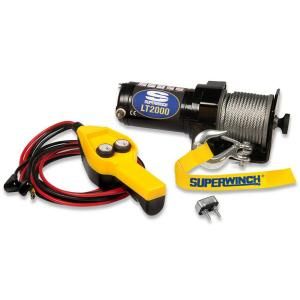 Superwinch LT2000 12 Volt DC Utility Winch with Free Spooling Clutch and 8 ft. Remote 1220210