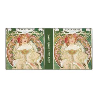 Vintage Art Nouveau; Champenois; Alphonse Mucha Vinyl Binders