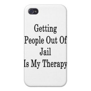 Getting People Out Of Jail Is My Therapy iPhone 4 Cases