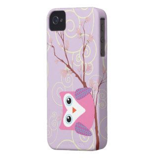 Purple Owl Girly Iphone 4 cases