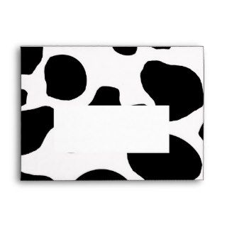 Black White Cow Print A7 Envelope