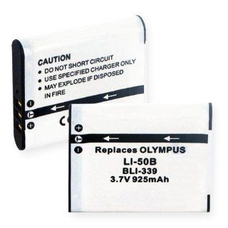 925mA, 3.7V Replacement Li Ion Battery for Olympus Stylus Tough 6000 Video Cameras   Empire Scientific #BLI 339 