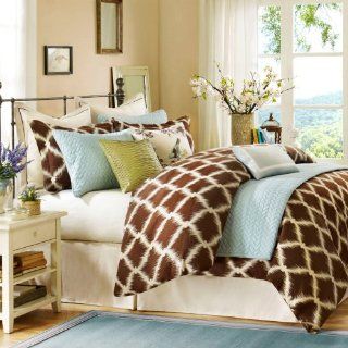 Hampton Hill Garden View 10 Piece King Comforter Set   Ikat Bedding