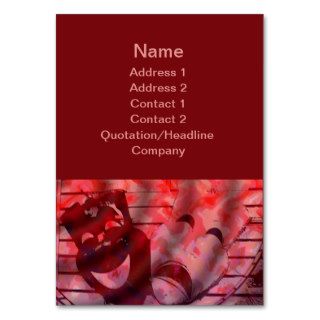 red theater masks business card
