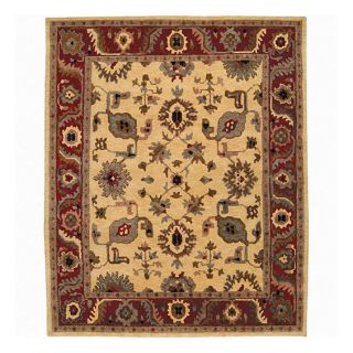 Nourison Hand Knotted Tahoe Gold Wool Rug (8'6 x 11'6) Nourison 7x9   10x14 Rugs