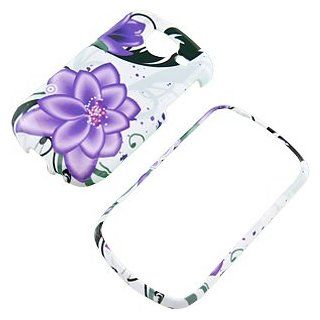 Violet Lily Protector Case for Samsung Brightside SCH U380 Cell Phones & Accessories