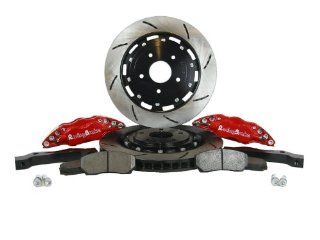 RacingBrake 2210 381 RD Front Open Slotted Big Brake Kit with Red Calipers for Mercedes C300 Automotive
