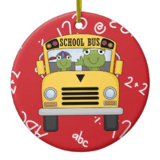 School Bus Driver Christmas Ornament