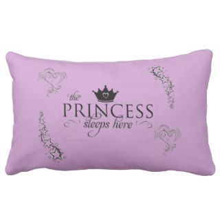 The Princess Sleeps Here pillow