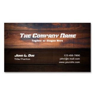 Wood Construction Business Cards