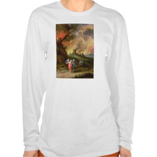 Lot and His Daughters Leaving Sodom Tshirts