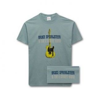 Bruce Springsteen blue T shirt Telecaster Guitar tee (2X Large) [Apparel] Music Fan T Shirts Clothing