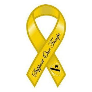 1st Cav Support Our Troops Yellow Ribbon Magnet Automotive