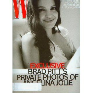 W Magazine November 2008 The Art Issue   Brad Pitt's Private Photos of Angelina Jolie Books