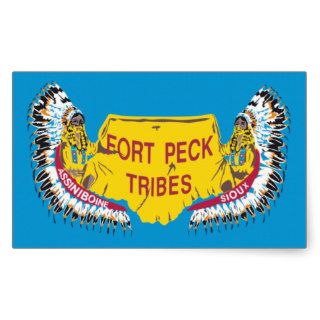 Assiniboine Sioux of the Fort Peck Reservation Rectangular Stickers