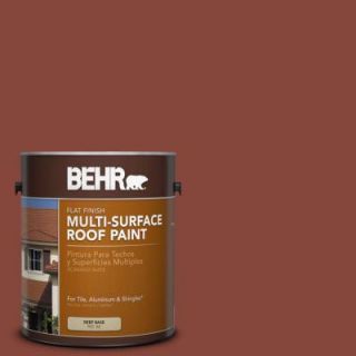 BEHR 1 gal. #RP 26 Spanish Tile Flat Multi Surface Roof Paint 06601