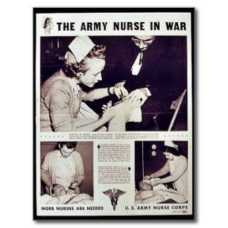 The Army Nurse In War Postcards