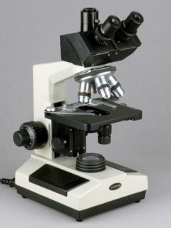 AmScope T420A DK Professional Trinocular Compound Darkfield Microscope 40X 1600X Science Lab Compound Microscopes