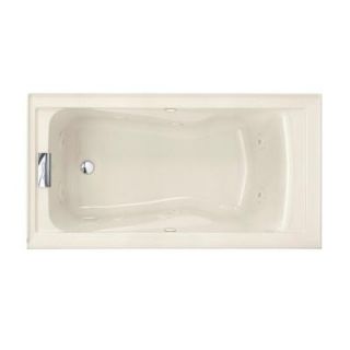 American Standard Evolution EverClean 5 ft. Whirlpool Tub with Integral Apron in Linen 2425VC LHO.222
