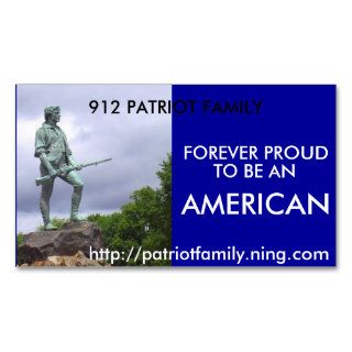 The American Patriot, 912 PATRIOT FAMILY, httpBusiness Cards