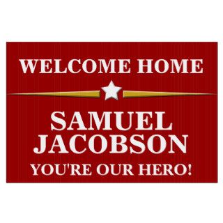 Personalized Military Welcome Home Yard Signs