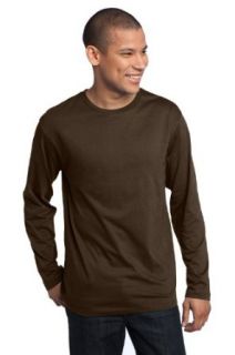 District Threads Perfect Weight Long Sleeve Tee XS (Jet Black) at  Mens Clothing store