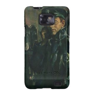 Vintage Business, Policeman on Emergency Phone Samsung Galaxy S2 Cover