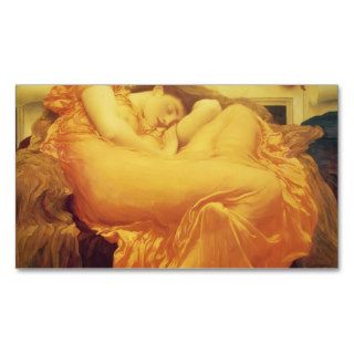 Frederic Leighton  Flaming June Business Card Template