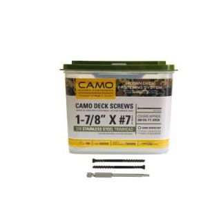 CAMO 1 7/8 in. 316 Stainless Steel Trimhead Deck Screw (700 Count) 0345224S