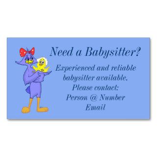 Babysitter Business Card