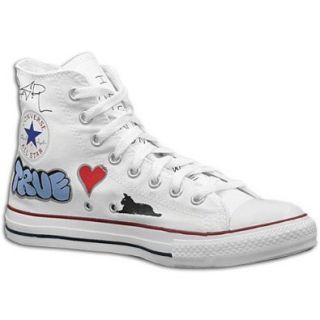 Converse Men's All Star Product Democracy ( sz. 08.0, White/Blue  Love ) Shoes