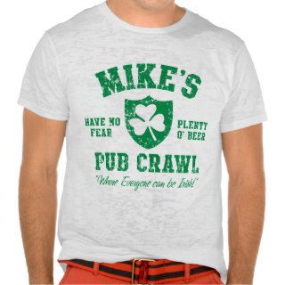 Mike's Irish Pub Crawl Burnout T Shirt