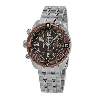 Zavtra Men's 'T 37 8171 Air to Ground Lefty Chrono Edition' Brown Dial Watch Android Men's More Brands Watches