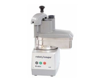 Robot Coupe R401C Commercial Food Processor w/ Stainless Continuous Feed Attachment & 2 Discs, Each Full Size Food Processors Kitchen & Dining