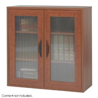 Safco SAF9442CY Apres Two Door Cabinet 29 3/4"w x 11 3/4"d x 29 3/4"h, Cherry   Storage Cabinets