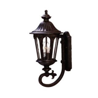 Acclaim Lighting Marietta Collection Wall Mount 2 Light Outdoor Black Coral Light Fixture 61551BC