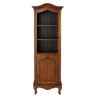 Home Decorators Collection Provence 20 in. W Linen Cabinet in Chestnut with Black 1113000940