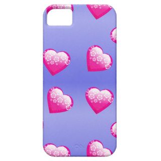 Pink Valentine Hearts iPhone 5/5S Cases