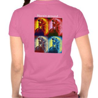 Horsin around womens shirt design
