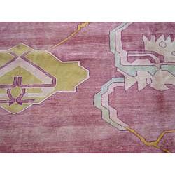 Egyptian Hand knotted Vegetable Dye Oushak Peach Rug (13'4 x 16') Oversized Rugs