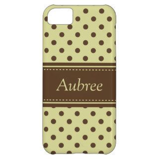 Yellow n Brown Dots iPhone 5 Case Mate