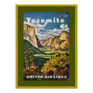 Vintage Yosemite Travel Posters