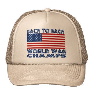 Retro Back To Back World War Champs Trucker Hat