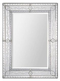 RenWil MT1268 Gianna Rectangular Mirror in All Glass MT1268   Wall Mounted Mirrors