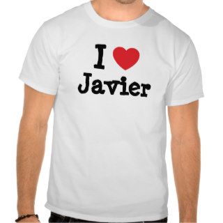 I love Javier heart custom personalized Tees
